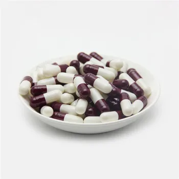 1000PCS Tamanho 0# Púrpura Vermelho Branco Vazio Medicamento em Pó Reutilizável em Cápsulas de Gelatina Separadas de Medicina Pílula Oco Cápsulas