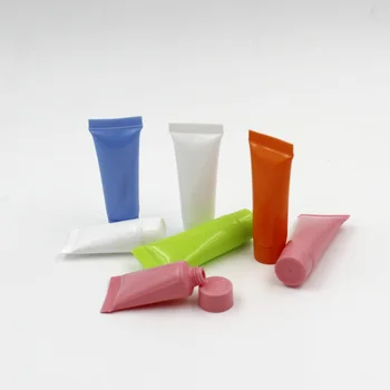 100pcs/bag 5ml de Cosméticos Suaves Tubo de plástico Loção Recipientes Vazios Maquiagem espremer o tubo de Refilable Garrafas de Emulsão, Creme de Embalagem