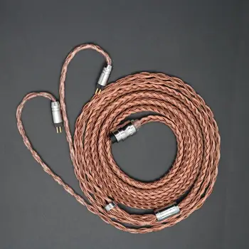16-fio castanho monocristalino de cobre prateado modular cableWeaving processo: cruz de tecelagem