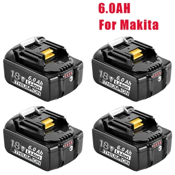 18V 6.0 Ah Substituição da Bateria para Makita Bateria 18V BL1830 BL1850 BL1840 BL1845 BL1815 BL1860 LXT-400 Cordless Ferramenta de Poder