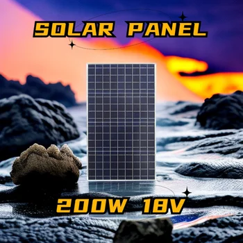 200W Painel Solar 18V 10W 20W 30W Portátil à prova d'água da Célula Solar Sistema Solar para a Bateria do Telefone Celular Carregadores para Camping