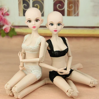 2018 Novo 1/4 Nude XINYI Boneco / Boneca Original 3D olhos com make-up de Dupla Articulação do Joelho Cosplay DIY para 1/4 BJD SD Boneca meninas dom