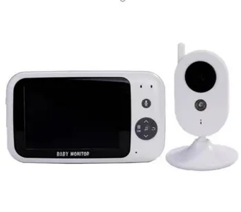 3.5 Polegadas Tela IPS de Duas Maneira de Interfone Monitor do Bebê Display de Temperatura Babá Cam VOX Controle de Vídeo Babá Câmara