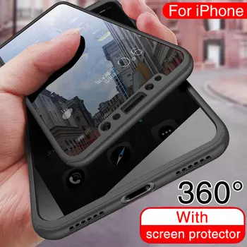 360 Completo Telefone Para o iPhone 11 12 Pro Max X XR XS Max 5 de 5 anos de Proteção Tampa Traseira Para iPhone 7 6 8 Plus Casos Com Vidro