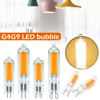 4W Lâmpada LED 5W Lâmpada LED 110V LED de Cristal da Lâmpada G9 LED Dimmable-Lâmpada de Vidro COB LED Bulbo G4 LED Dimmable-Lâmpada