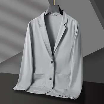 5584-2023 de Comércio exterior de Moda masculina de Lazer Pequeno terno Masculino Versão coreana 124 Fino terno de Jato Sólido de Cor do Revestimento
