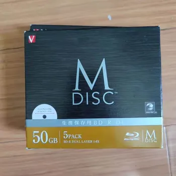 5Pcs Vb MDisc M-Disco Blu-Ray de BDRS DL, BD-R de Camada Dupla Mdsik 50GB 1-6X