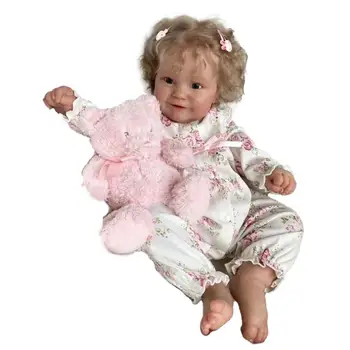 60cm de Corpo Inteiro Reborn Baby Dolls Boneca Artesanal Realista Silicone Macio para Recém-nascidos Crianças Aniversários Brinquedos