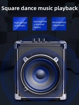 70BT Bluetooth alto-falante portátil ao ar livre praça dança 40W de potência elevada plug-in do flash de USB do cartão de unidade ao ar livre do subwoofer sistema de som