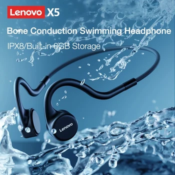 A Lenovo Fones De Ouvido Sem Fio Bluetooth Fones De Ouvido X3 X4 X5 X3 Pro Fone De Ouvido Hi-Fi Sem Fio, Fones De Ouvido Com Microfone Impermeável Earpods