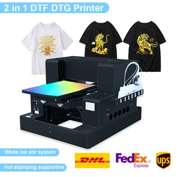 A3 DTF DTG Impressora L805 Diretamente Filme de Transferência de Calor Impressora Imprimir em Roupas Folha de Carimbo Quente DTF DTG Direto para Vestuário Impressora