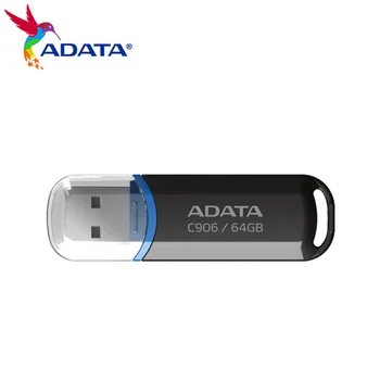 ADATA C906 USB 2.0 Flash Drive de Memória memory Stick 8GB 16GB 32GB 64GB de Armazenamento USB, Disco Branco Preto Mini Portátil U Vara
