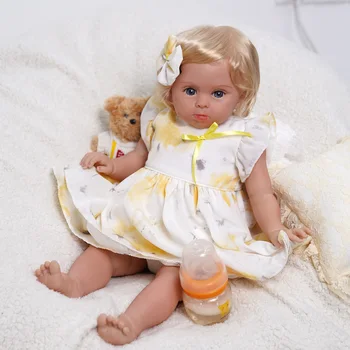 ADFO Bebe Reborn Boneca Bebês de Brinquedo 20 Polegadas 50cm Adelaide Realista Bebê Vivo Vivo Recém-nascido Bonecas Boneca Crianças de Bonecas de Meninas