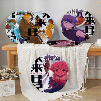 Anime Futuro Diários Rodada Tecido Almofada Non-slip Sofá da Sala Decoração Alunos Fezes Tatami Office Nádegas Pad