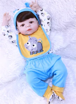 boneca bebe 55cm renascer menino Cheio de Silicone Corpo Reborn Baby Dolls Recém-nascidos boneca. Moda Presente de Aniversário de Crianças girlsToys