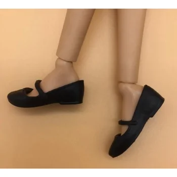 Boneca sapatos de pé plano sapatos sapatos pretos novo estilo para o seu Bbie bonecas pé pequeno Tp5