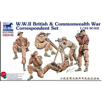 BRONCO CB35140 1/35 segunda guerra mundial British & Commonwealth Correspondente de Guerra Definir Escala de Montar Kit Modelo