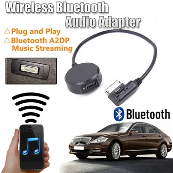 Carro Interface Bluetooth Adaptador de Áudio sem Fios Transmissor Bluetooth A2DP de Streaming de Música Cabo Aux Para a Mercedes MMI 1pc