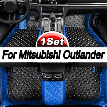 Carro Tapete Para Mitsubishi Outlander GM 2022 2023 5seat Almofadas de Couro Tapetes de Carro Alfombrillas Acessórios do Carro