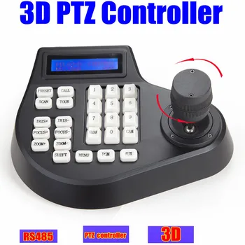 CCTV câmera da abóbada da Velocidade de LCD de 1,5 km 3D jostick ptz controlador de teclado Pelco RS485 para a câmera ptz