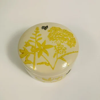 Cerâmica pintada à Mão em Socorro de Chá Pode, de Abelha Pequena Caixa de Jóias, Retro Armazenamento Doméstico Pode