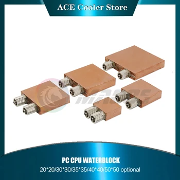 CPU Notebook Waterblock TCE Watercooler Radiador de Cobre Puro Dissipador de calor 30X30 40X40 50X50 Semicondutores Refrigeração Industrial