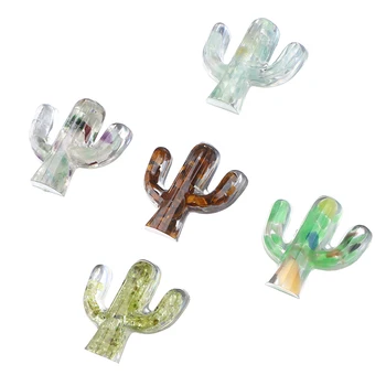 Cristal Cacto Ornamento Animal Artesanato Pequenas Estatuetas De Micro Paisagem Decoração De Casa De Bonecas Em Miniatura De Brinquedo