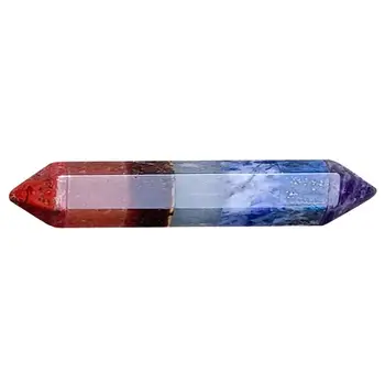 Crystal Pontos 7-cores Cristal de Quartzo Relaxante Natural de Cristal Torre de Férias Decoração de Presente Para DIY & Pedra Coleta de Amostra de