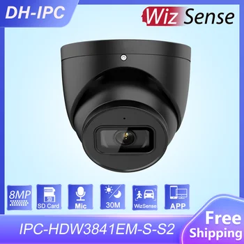 Dahua 5MP 8MP WizSense Câmera do IP de IPC-HDW3841EM-S-S2 AI ASS Built-in Microfone Slot para Cartão SD IR30M SMD 4.0 CCTV Suriveillance Câmara