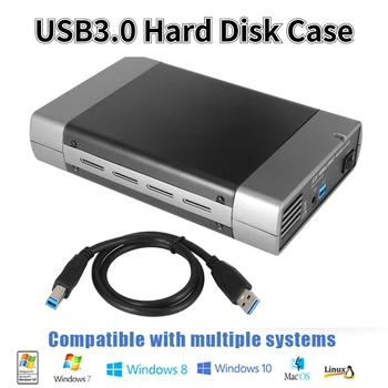 De 5,25 polegadas Unidade de disco Rígido Externa Gabinete USB3.0/2.0 A SATA disco Rígido Externo Caso o Suporte de DVD HDD Móvel Caixa de 16 Velocidade de Gravação