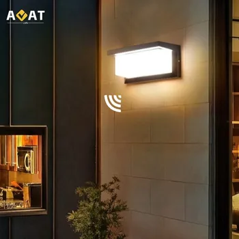 Extra Grande LED exterior luzes de IP65 impermeável Sensor de Movimento do diodo emissor de luz ao ar livre da parede de luz exterior de iluminação, lâmpada de parede exterior