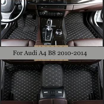 Feito De Couro De Carro Tapetes Para Audi A4 B8 2010 2011 2012 2013 2014 Detalhes Do Interior Carpetes, Tapetes, Almofadas Acessórios