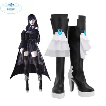 Final Fantasy 14 De Gaia Cosplay Botas de Salto Alto Sapatos Feitos para Unisex halloween papel de jogar