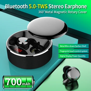 Fones De Ouvido Sem Fio Bluetooth 5.0 Fones De Ouvido Impermeável Esportes Fones De Ouvido Estéreo De Som Fone De Ouvido Para Jogos Do Suporte De Carregamento Sem Fios