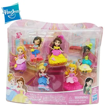Hasbro Princesa Da Disney Congelados Mini Coleção De Caracteres Do Grupo De Figuras De Ação Modelo Genuíno De Figuras De Anime Coleção Hobby Brinquedos