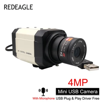 HD 4mm de 2.8-12mm/5-50mm Varifocal Lente Zoom do Manual de 4MP 30fps 2560x1440 MJPG UVC Alta Velocidade Webcam USB PC Camera 2K Microfone