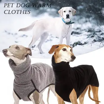 Inverno Quente Cão Casaco de Gola Alta animal de Estimação Roupas Para Cachorro Grande Macacão de Soft Cães de Grande porte Roupa Elástica Cão Blusas S-5xl P8z2