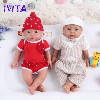 IVITA WB1503 41cm 2000g 100% de Silicone Reborn Baby Doll Vivo Realista Recém-nascido Vivo Bebê Brinquedos para Presente de Natal