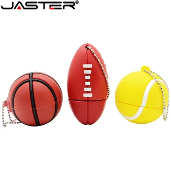 JASTER Esportes de bola unidade flash usb de 8GB 16GB 32GB memory stick basketball Pendrive de futebol Pendriver de ténis de disco usb USB 2.0