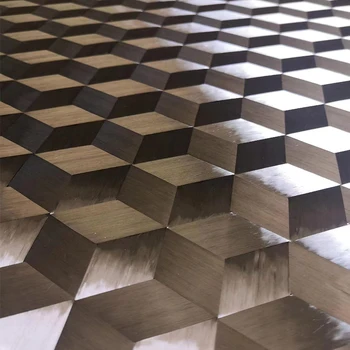 Kafu KFCXY150 de três eixos 3D cubo tridimensional padrão de 12K a decoração da superfície de moldagem modificado pano de fibra de carbono