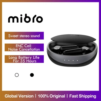 Mibro S1 Bluetooth V5.3 Fones de ouvido ENC Cancelamento de Ruído 600mAh Bateria de Longa duração TWS sem Fio de Fone de ouvido IPX5 Impermeável Fones de ouvido