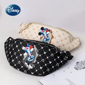 Mickey de Disney Original Novo Crianças Waistpack Marca de Luxo da Mulher Waistpack de Grande Capacidade e forma de desenho animado Saco Crossbody