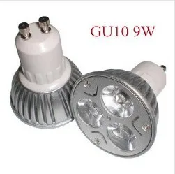 Microplaqueta do CREE GU10 3x3W do Ponto do DIODO emissor de Luz do Bulbo do Projector lâmpada spot de luz Downlight 600lm diodo emissor de luz