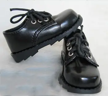 Mini-Coleção MSD SD 1/3 de Escala BJD Obitsu Menino Menina Boneca sapatos de Couro Preto