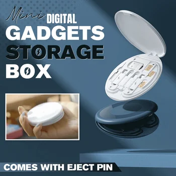 Mini Digital Gadgets Caixa de Armazenamento de EVA Cabo de Dados Carregador de Bateria Portátil Saco de Gadget Pocket Digital de Armazenamento de Caixa de Armazenamento de Viagens