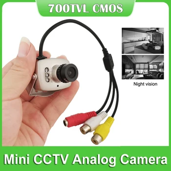 NEOCoolcam Super Mini Metal 700TVL CMOS de Cor Câmera Analógica 940nm IR de Visão Noturna Áudio de Vídeo, Câmera com 3,6 milímetros Lente de 6mm