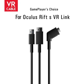 Nova Substituição VR Cabo para o Oculus Rift S Cabo VR Link Cord16FT Jogo Conector de Extensão DP Usb Capacete VR Acessórios Cabo de 5m
