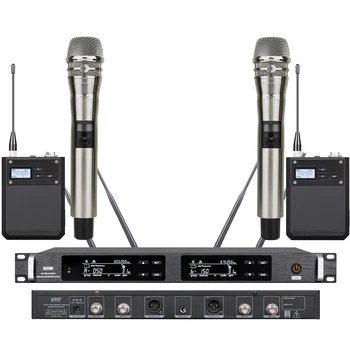 Original MiCWL ULXD4 sem Fio DJ Karaoke Sistema de Microfone KSM8 Dinâmica de Palco Cantar a Canção 4 Antena de Diversidade Verdadeira 500m de Longo Alcance