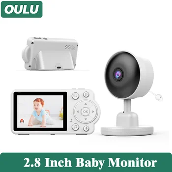 OULU, 2.8 Polegadas, sistema de Áudio sem Fios de Vigilância de Vídeo do Monitor do Bebê de Visão Noturna de Duas vias Walkie Talkie Intercom Zoom de 4X Grito de Detecção de