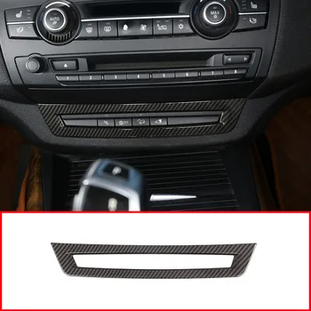 Para a BMW X5 E70 2008-2013 Acessórios do Carro ABS Condução Auxílio de Quadro de Controle de Guarnição de Fibra de Carbono 1 Pcs
